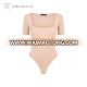 square neck ribbed pink bodysuit women womens short sleeve bodysuit